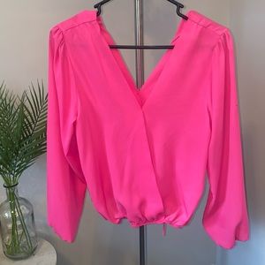 Sexy pink cut out top size small please see video 🚩🚩🚩